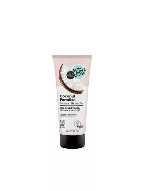 Planeta Organica Skin Super Good „Coconut Paradise” puhító tusfürdő gél 200ml