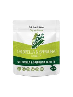 Organiqa bio chlorella és spirulina tabletta 250 db