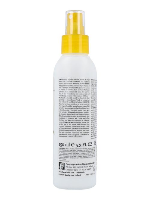 Hairwonder by HennaPlus női tartós hajfesték, szőkés árnyalat, kamillás szőkítő spray (Natural Blond Spray)