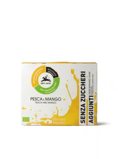 Alce Nero Bio Őszibarack- és mangó ital, hozzáadott cukor nélkül 3x200ml 