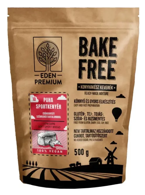 Eden premium bake free puha sportkenyér csökkentett szénhidráttartalommal 500 g