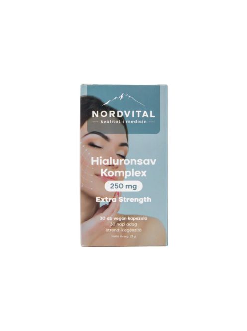 Nordvital Hialuronsav komplex 30 db vegán kapszula 