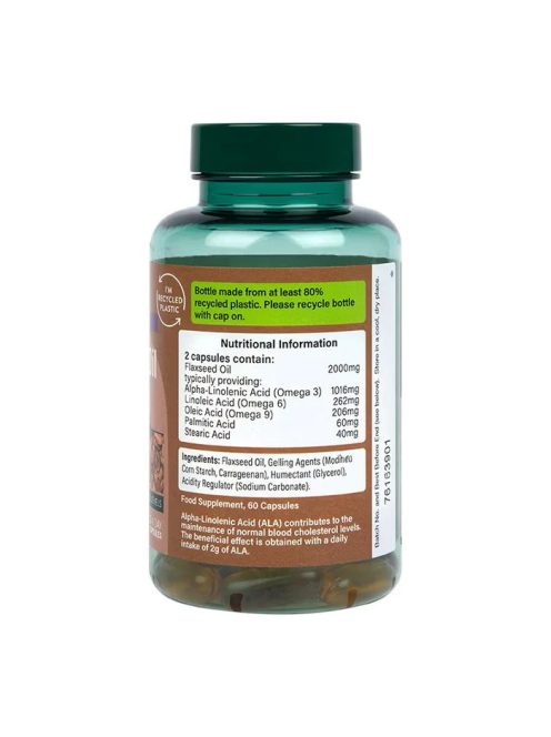 H&B Lenmagolaj softgel 2000 mg 60 db 