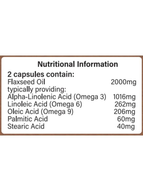 H&B Lenmagolaj softgel 2000 mg 60 db 