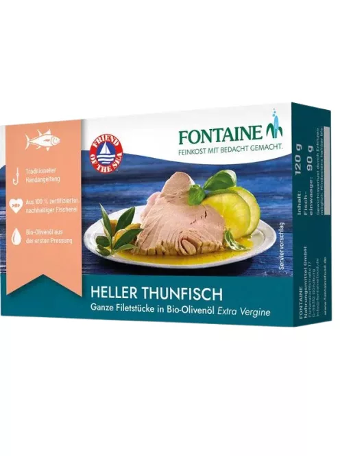 Fontaine Sárgaúszójú tonhal bio olívaolajban 120g