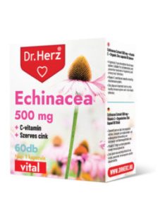   Dr. Herz echinacea 500 mg+c-vitamin+szerves cink kapszula 60 db