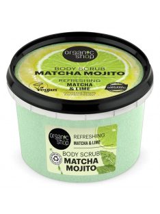   Organic Shop Matcha Mojito frissítő testradír matcha-val és lime-mal 250ml