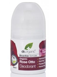   Dr. Organic Bio Alumíniummentes golyós dezodor bioaktív damaszkuszi rózsaolajjal 50 ml