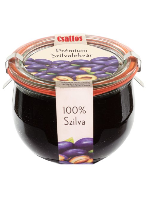 Csattos Prémium Szilvalekvár 600 g