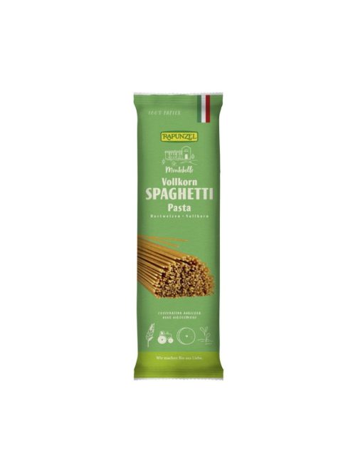 Rapunzel Bio teljeskiőrlésű durum tészták, spagetti (zöld zacskó) 500 g