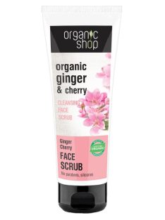   Organic Shop Tisztító arcradír bio gyömbér és cseresznye kivonattal 75 ml