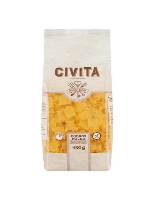 Civita Kukoricatészta Fodros Kocka Gluténmentes 450 g
