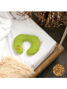   PRANA Párna nyakkifli meggymag 28x33 cm téglalapra vetítve, 3-5 cm magas (zöld)