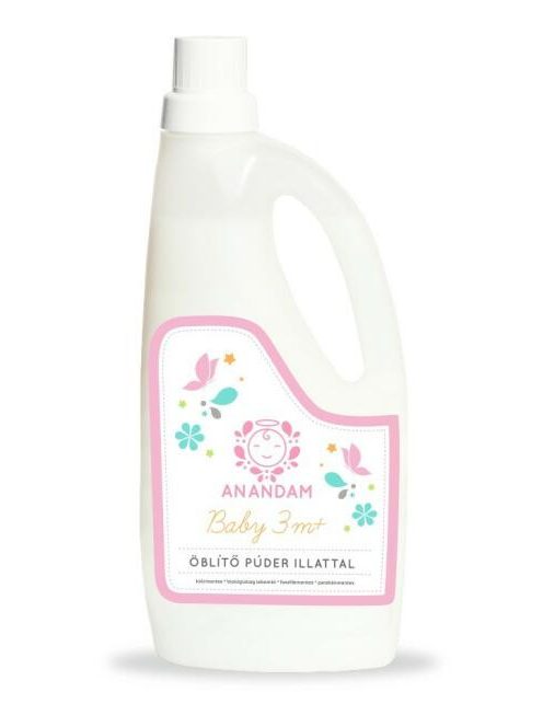 Anandam baby allergénmentes öblítő 3m+ púder illattal 1000 ml