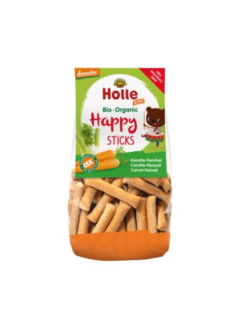 Holle Bio Happy Sticks sárgarépával és édesköménnyel  Demeter 100 g