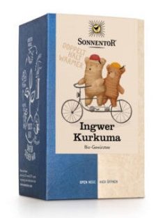 Sonnentor Bio Gyömbér Kurkuma tea - filteres 32,4 g