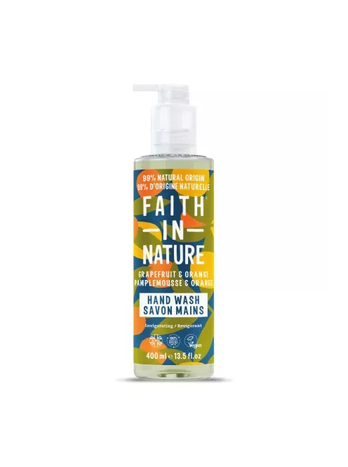 Faith in Nature Folyékony kézmosó, Grapefruit és Narancs 400ml