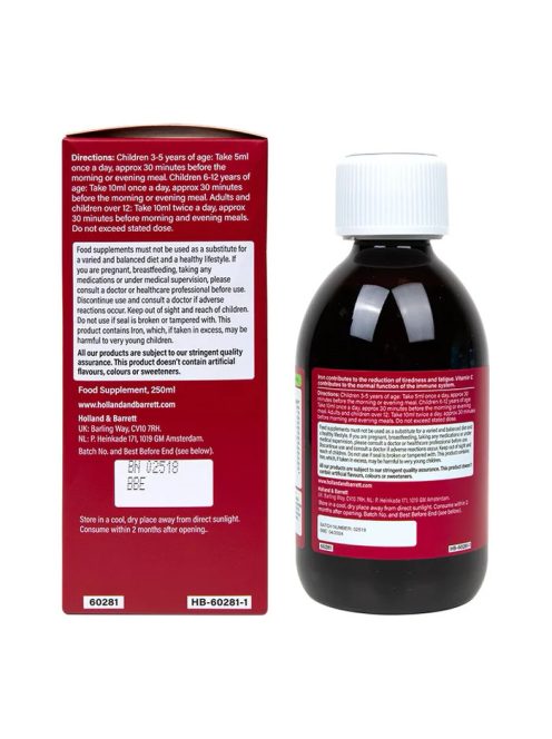 H&B Vas&B-vitaminok szirup 250 ml 