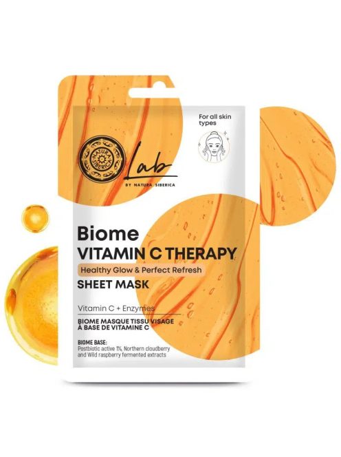 Natura Siberica Lab Biome Vitamin C Therapy Fátyolmaszk enzimekkel 25g