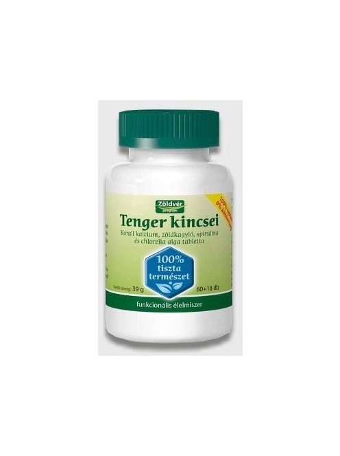 Zöldvér Tenger Kincsei Tabletta 100%-os 60+18 db