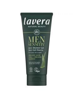   lavera MEN SENSITIV tusfürdő 3in1 (test, haj, arc) VEGÁN 200ml 