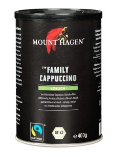   Mount Hagen Bio cappuccino Családi kiszerelés, dobozos, Fair Trade 400 g