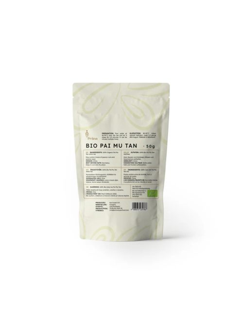 Prana Bio Pai Mu Tan Fehér tea 50 g 