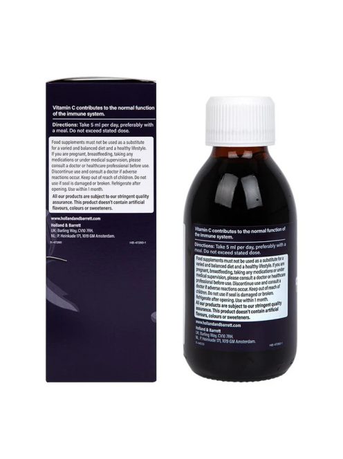 H&B Fekete Bodza szirup 150ml 