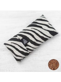   PRANA Lenmag relax szempárna + Safari huzat 22x10 cm - Zebra