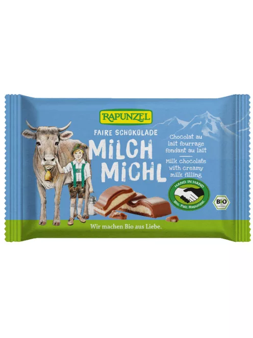 Rapunzel Tejkrémmel töltött tejcsokoládé BIO 100g