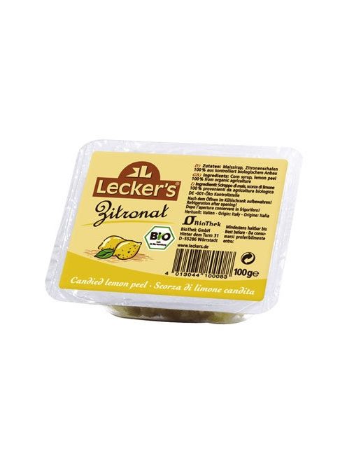 Lecker's Bio citronat-kandírozott citromhéj 100 g