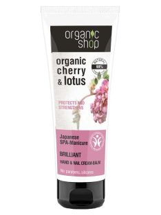   Organic Shop Kéz- és körömápoló balzsam bio cseresznye és lótusz kivonattal 75 ml