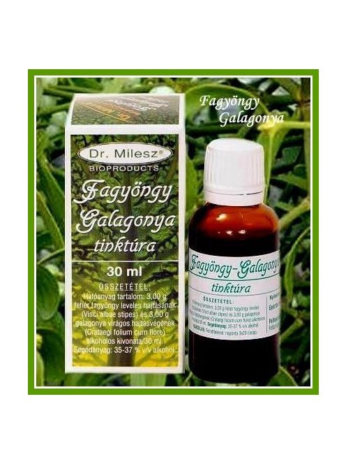 Dr. Milesz Fagyöngy-Galagonya Tinktúra 30 ml