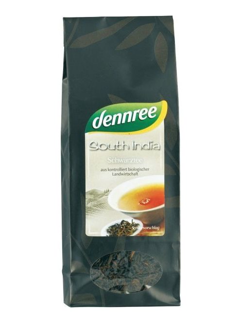 Dennree Bio tea south india fekete 100 g