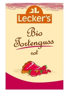 Lecker's Bio Tortabevonó, növényi, piros 2x15 g