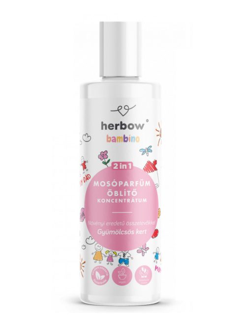 Herbow Bambino 2in1 mosóparfüm öblítő koncentrátum gyümölcsös kert 200 ml