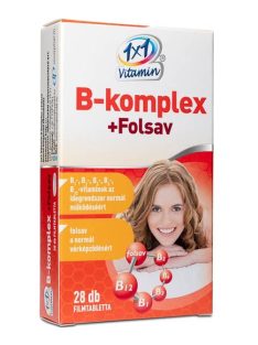   1x1 Vitamin b-komplex+folsav étrend-kiegészítő filmtabletta bioperin 28 db