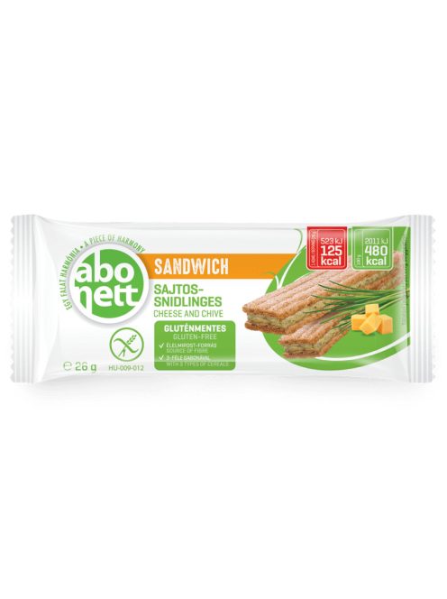 Abonett Sandwich Sajtos-Snidlinges Gluténmentes 26 g