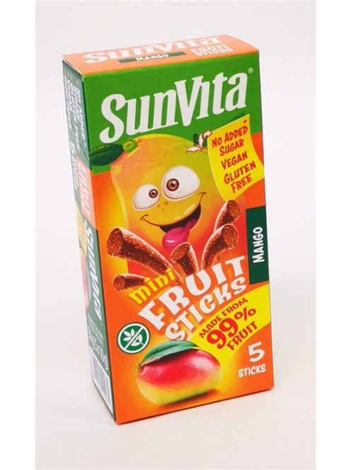 Sunvita Mini Fruit Sticks Mango Hozzáadott Cukormentes 5 db