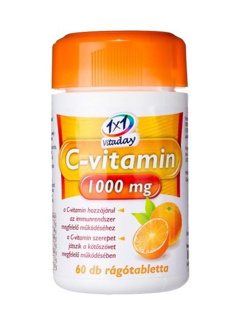 1x1 Vitaday C-Vitamin 1000 mg Rágótabletta 60 db