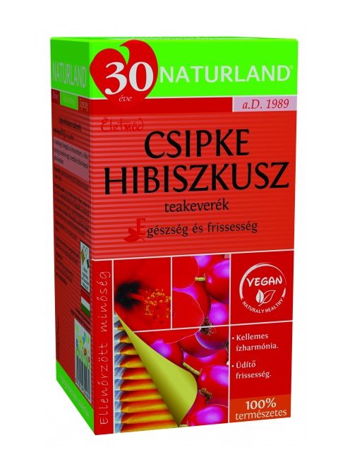 Naturland Csipkebogyó-Hibiszkusz Tea 20 db filter