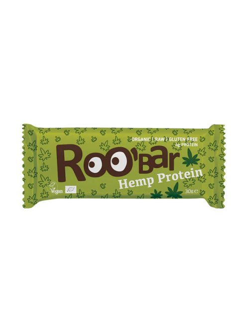 Roobar Raw Bio gyümölcsszelet kender protein 30g 