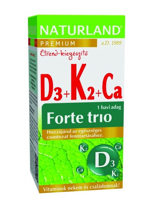 Naturland D3+k2+kálcium Forte Trió Tabletta 30 db