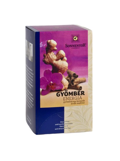 Sonnentor Bio Gyömbér energia tea - filteres 32.4 g 