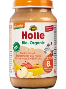   Holle Bio Junior gyümölcsös-gabonás müzli üveges bébiétel, demeter 220g 