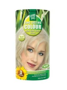   HennaPlus női tartós hajfesték, szőkés árnyalat, ezüstszőke (10.01) (Long Lasting Colour, High Light Silver Blond)