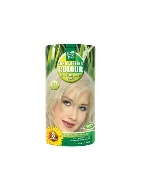 Hairwonder by HennaPlus női tartós hajfesték, szőkés árnyalat, ezüstszőke (10.01) (Long Lasting Colour, High Light Silver Blond)