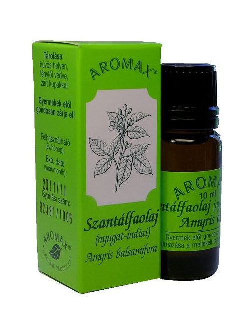 Aromax illóolaj, Szantálfa (nyugat-indiai) illóolaj (Amyris balsamifera) 10 ml