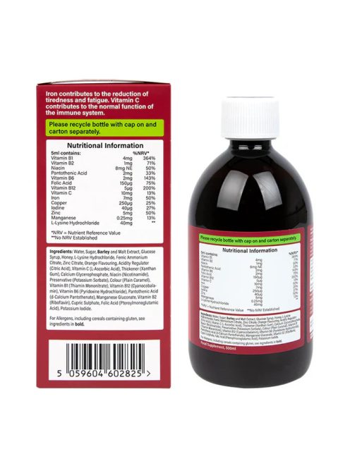 H&B Vas&B-vitaminok szirup 500 ml 