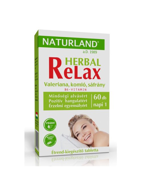 Naturland Herbal Relax Tabletta 60 db